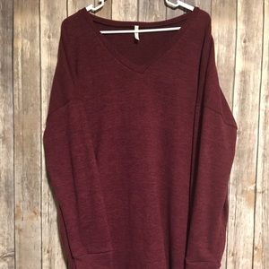 XL Burgundy oversized sweater
